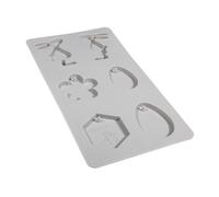 Moule En Silicone Amis De Pâques+Abeille, 26x14,5x1cm, 6 Formes, Boîte 1 Pce