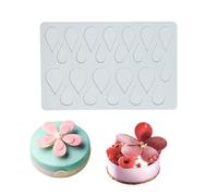 Moule en silicone anti-adhésif de qualité alimentaire, moules pour glaçons, fondants, moule de cuisson 3D en silicone pour bonbons, pâtisserie, pudding au chocolat, moule de décoration de gâteau (20 x