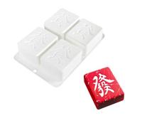 Moule en silicone anti-adhésif de qualité alimentaire, moules pour glaçons, moule de cuisson en silicone 3D pour bonbons, pâtisserie, pudding au chocolat, moule de décoration de gâteau (taille : 21,7