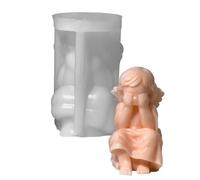 Moule en silicone anti-adhésif en forme d'ange pour loisirs créatifs, aromathérapies 3D, décoration d'intérieur, cadeau unique, savon d'ange miniature