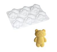 Moule en silicone anti-adhésif en forme d'ours pour mousses gâteaux cupcakes puddings et chocolats