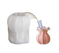 Moule en silicone anti-adhésif pour vase hydroponique décoratif fait à la main Support de gypse fait à la main