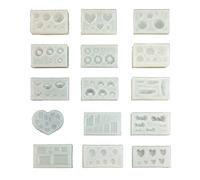 Moule en silicone artificiel gâteau biscuit pain biscuits résine moules miniature pain dessert moules présentoir accessoires en silicone ensembles de moules pour résine époxy