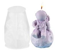 Moule en silicone astronaute - Décorations de fête pour bricolage | Moule en silicone pour arôme de chocolat, cire d'abeille, fondant et gâteau
