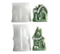 Moule en silicone avec attrait décoratif pour bougies, 2P