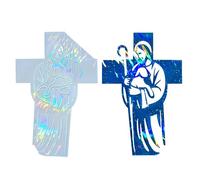 Moule en Silicone avec croix de figurine humaine créative, | Moule en Silicone en forme de croix en forme humaine, avec des motifs artistiques, pour la fabrication de