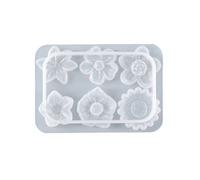 Moule en silicone avec différentes fleurs, couronne, pétale, adapté pour la résine époxy, l'artisanat, la fabrication de bijoux, la décoration de la maison, moules de décoration pour résine