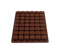 Moule en silicone avec lettres et chiffres, moule en silicone pour chocolat fondant | Moule à glaçons en silicone à 48 grilles | Moules à lettres pour chocolat, moules à gâteaux en Silicone de 26 lett