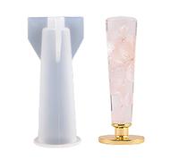 Moule en silicone avec poignée de cachet de cire en résine et cristal époxy pour décoration d'intérieur