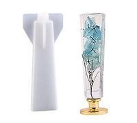 Moule en silicone avec poignée de cachet de cire en résine et cristal époxy pour décoration d'intérieur