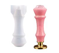 Moule en silicone avec poignée en cristal pour moulage de résine, cachet de cire, tampon de cire, moule en silicone pour fabrication de sceau