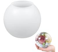 Moule en silicone avec sphère en résine 3D, grande boule de moulage avec design monobloc sans couture, globe époxy pour loisirs créatifs