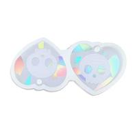 Moule En Silicone Avec Trou Crâne Effet De Lumière Porte-clés Pendentif Époxy Coulée Forme De Coeur Époxy Boucle D'oreille Charme Coeur Crâne Silicone Artisanat