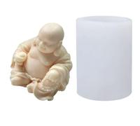 Moule en silicone Bouddha - Fabrication de savon et de bougies | Moule en | Statue de Bouddha 3D, silicone de qualité alimentaire résistant à la chaleur, design facile à démouler, pour résine, savon