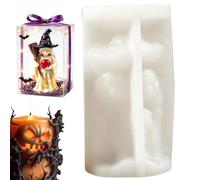Moule En Silicone Bougie Sorcière Moules à savon DIY Halloween