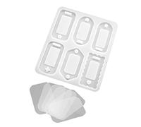 Moule en silicone brillant en forme de géométrie - Porte-clés en résine époxy - Bijoux pour décoration de sac - Moules en silicone pour résine époxy
