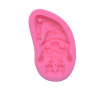 Moule en silicone brillant Père Noël petit nain en résine époxy porte-clés pendentif bijoux pour cadeau de Noël silicone pour moulage de résine