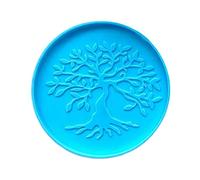 Moule en silicone brillant pour dessous de verre en résine d'agate, dessous de verre, bijoux