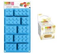 Moule en silicone briques + paillettes dorées - ScrapCooking Multicolore
