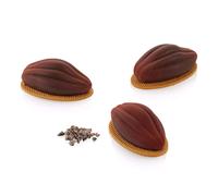 Moule en Silicone Cacao 30 Silikomart Xavi Donnay 12 x 30 ml, Kit Frolla