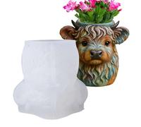 Moule En Silicone - Composition De Caoutchouc Élastique Épaissie, Construction Résistante Aux Déchirures, Forme De Figurine D'animal De Ferme, Cadre De Façonnage De Pot Polyvalent | Outil Pour Atelier