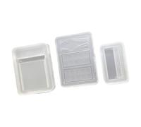 Moule en silicone convivial pour présentoir, structure à double ouverture, facile à nettoyer pour divers projets créatifs, moule adapté aux débutants