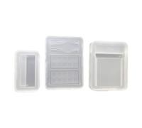 Moule en silicone convivial pour présentoir, structure à double ouverture, facile à nettoyer, réutilisable pour divers projets créatifs, moule adapté aux débutants