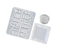 Moule en silicone creux en forme de maison pour décoration d'intérieur et création de studio avec une excellente flexibilité