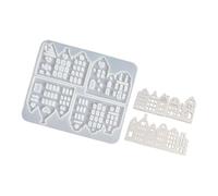 Moule en silicone creux en forme de maison pour décoration d'intérieur et création de studio avec une excellente flexibilité