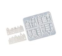 Moule en silicone creux en forme de maison pour décoration d'intérieur et création de studio avec une excellente flexibilité, moule de décoration de salon