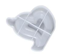 Moule en Silicone Cœur pour Résine Époxy et Bougies, Blanc | Surface Lisse, Démoulage Facile, Format Compact, pour Débutants et Créateurs de Bougies