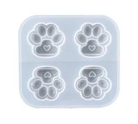 Moule En Silicone D ' Amour Brillant, Patte De Chat, En Résine Époxy, | Porte-clés