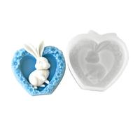 Moule en Silicone de bougie en forme d ' amour, de qualité alimentaire, pour et adultes, bougie artisanale faite à la main, savon, cuisson de chocolat, outil d ' artisanat polyvalent