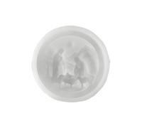 Moule En Silicone De Crèche 3D Rond Jésus Décoration D'Intérieur
