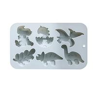 Moule En Silicone De Dinosaure-6 Cavités, Moule À Gâteau En Silicone Antiadhésif D'animaux Mignons, Mouile De Dinosaure Gommeux, Décoration De Cupcake À Pâtisserie | Outils De Cuisson Flexibles Pour