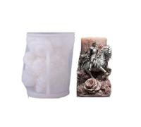 Moule en silicone de figurine de soldat de rose pour le savon de | Moule en Silicone polyvalent pour bougies faites à la main, ornements en gypse, décoration de la maison et moulage