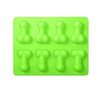 Moule en Silicone de Forme drôle, Bac à glaçons, Moules à Chocolat pour gâteaux et pâtisseries Fantaisie, Moules de Cuisson d'outils en Sucre pour Anniversaire de fête, Cadeau Créatif Rigolo (vert)