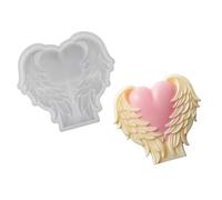 Moule en silicone de gaufrage d ' ailes, moules de cuisson en silicone de qualité alimentaire pour résine époxy, bougie faite à la main, savon, de mariage, ailerons créatifs, rendu moulé