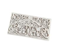 Moule en silicone de gaufrage floral rétro pour bougie faite à la main, gâteau chocolat, fondant, décoration en argile, résine époxy, moulage de colophane