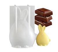 Moule en silicone de lapin de Pâques | Fournitures de Thanksgiving en silicone à facettes géométriques mignonnes 3D, forme d'aromathérapie de lapin - Pour les vacances, bureau, maison, école, chambre