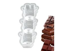 Moule en Silicone de Noël 3 Cavités Père Noël Élan et Sapin Réutilisable | Moule Souple DIY pour Argile pour Plâtre Argile Béton Arts et Artisanat Savon Elk de Noël