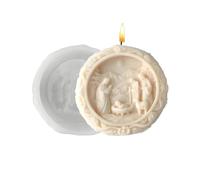 Moule En Silicone De Noël 3D Rond Jésus Décoration D'Intérieur