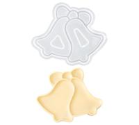 Moule en silicone de Noël avec bord - Moule en silicone - Moule de Noël - Moule en résine époxy 3D - Moule en silicone - Moule en silicone - Moule en plâtre de Noël à couler (D)