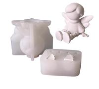 Moule en silicone de Noël, moules pour bougies parfumées, décoration pour projets créatifs avec bougies, savons et argile polymère