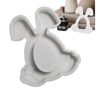 Moule en silicone de Pâques, moule en résine pour porte- de Pâques | Moule de moulage avec charnière de lapin creuse, moules en silicone pour l'art de lapin de dessin animé, pour le