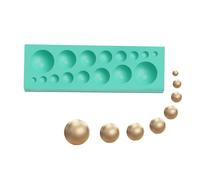Moule en silicone de perles, moules à chocolat ronds - 2 moules demi-sphères - Outil de cuisson réutilisable - Fournitures pour bonbons, décorations de gâteau à bulles pour la pâtisserie