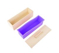 Moule En Silicone De Qualité Alimentaire Avec Coque En Bois Amovible Pour La Cuisson Et La Congélation