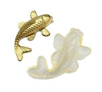Moule en silicone de qualité alimentaire en forme de carpe pour art en résine, marque-pages, collier pendentif et décoration d'intérieur, moules en silicone pour moulage de résine époxy