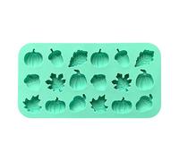 Moule en silicone de qualité alimentaire en forme de d'automne de 20 x 10 x 1,3 cm, moule flexible antiadhésif, moule de cuisson réutilisable, libération rapide | Outil de bricolage