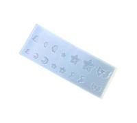 Moule en silicone de qualité alimentaire en forme d'étoile pour nœud, lune en résine, projets de décoration faits à la main, fabrication de bijoux